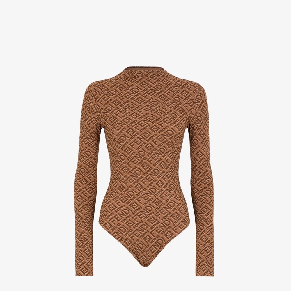 Fendi x Skims Mock Neck Long Sleeve Bodysuit - Picture 14 of 16